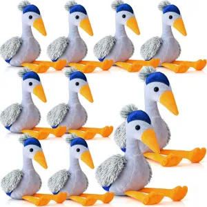 10 Pcs Blue Heron Plush Toy 6 Inch The Heron Plush Stuffed Animal Cuddly Hugging Stuffed Doll for Adults Gifts for Kids