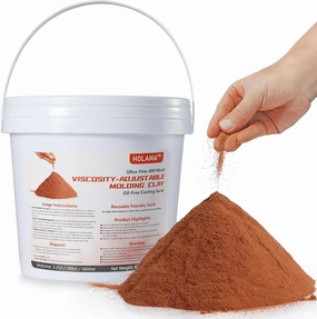 10lbs Premium Ultra-Fine 400 Mesh Oil-Free Casting Sand for Metal Jewelry Crafting - Exceptional Foundry Sand for Detailed Replicas in Silver, Copper, Bronze, and More - Reusable Molding Clay