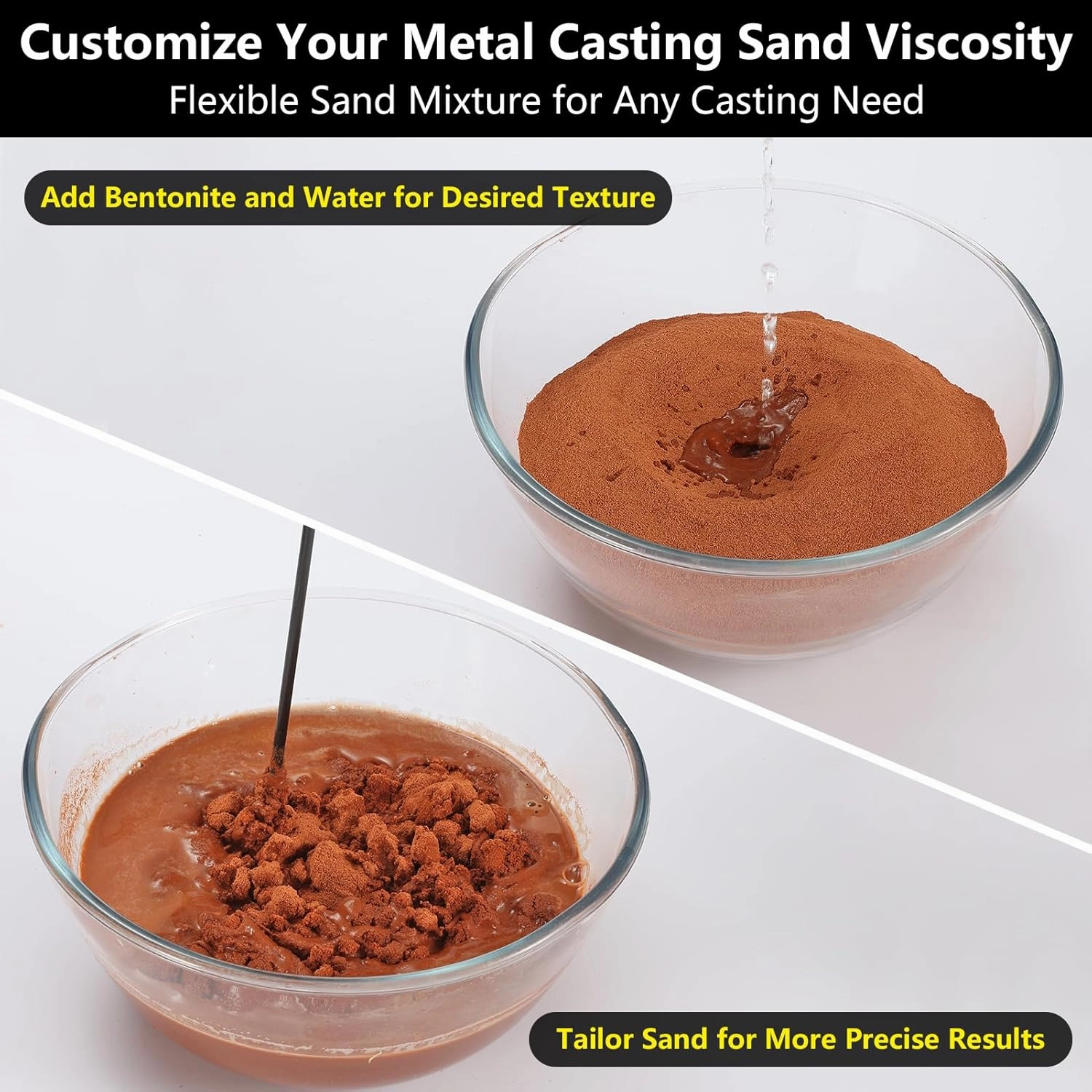 10lbs Premium Ultra-Fine 400 Mesh Oil-Free Casting Sand for Metal Jewelry Crafting - Exceptional Foundry Sand for Detailed Replicas in Silver, Copper, Bronze, and More - Reusable Molding Clay