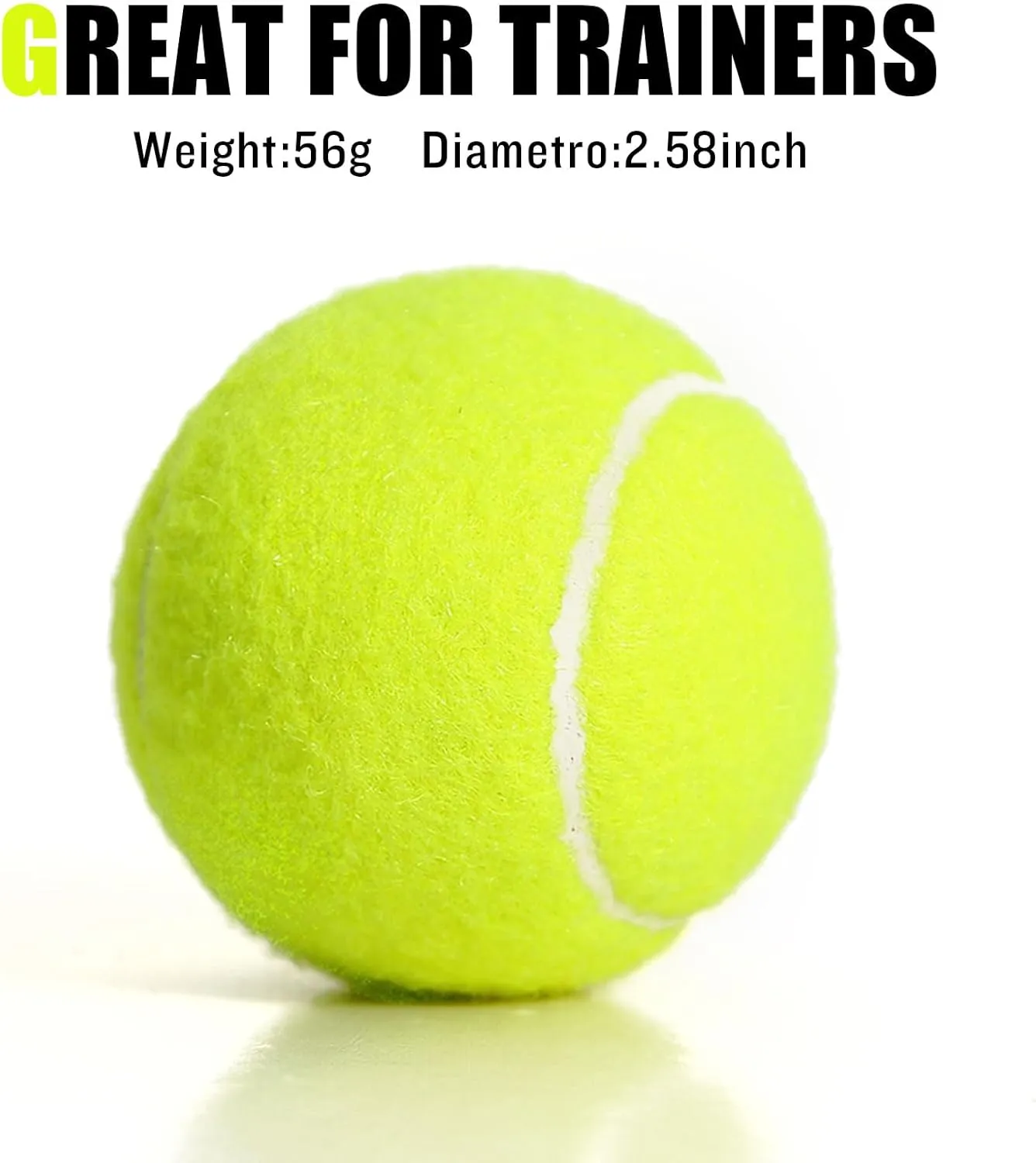 12/18 Pack Tennis Balls for Training, Pet Dog Playing, and Practice With Mesh Bag for Transport and Beginner Training