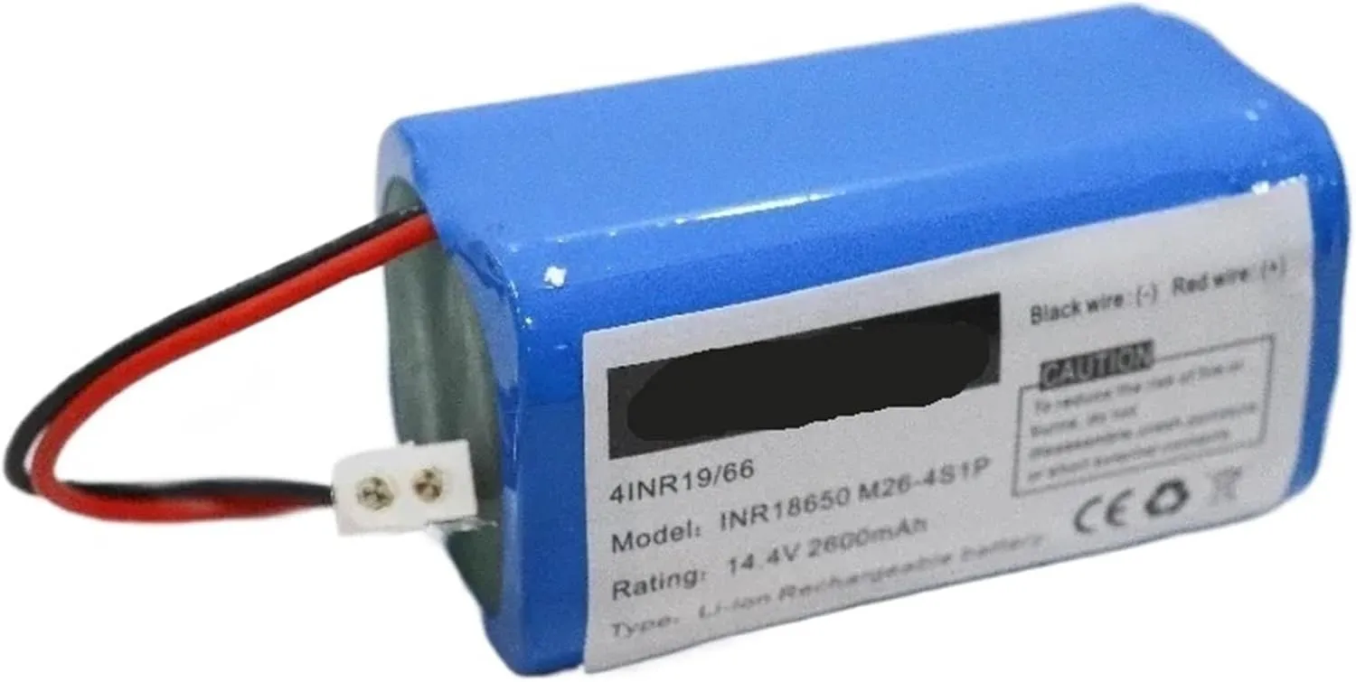 14.4V 3500mAh/3200mAh Li-ion Battery，Compatible for PUPPYOO， R30 R35, R30 Pro, Robot Vacuum Cleaner Part(2600mah)