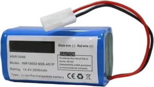 14.4V 3500mAh/3200mAh Li-ion Battery，Compatible for PUPPYOO， R30 R35, R30 Pro, Robot Vacuum Cleaner Part(2600mah)