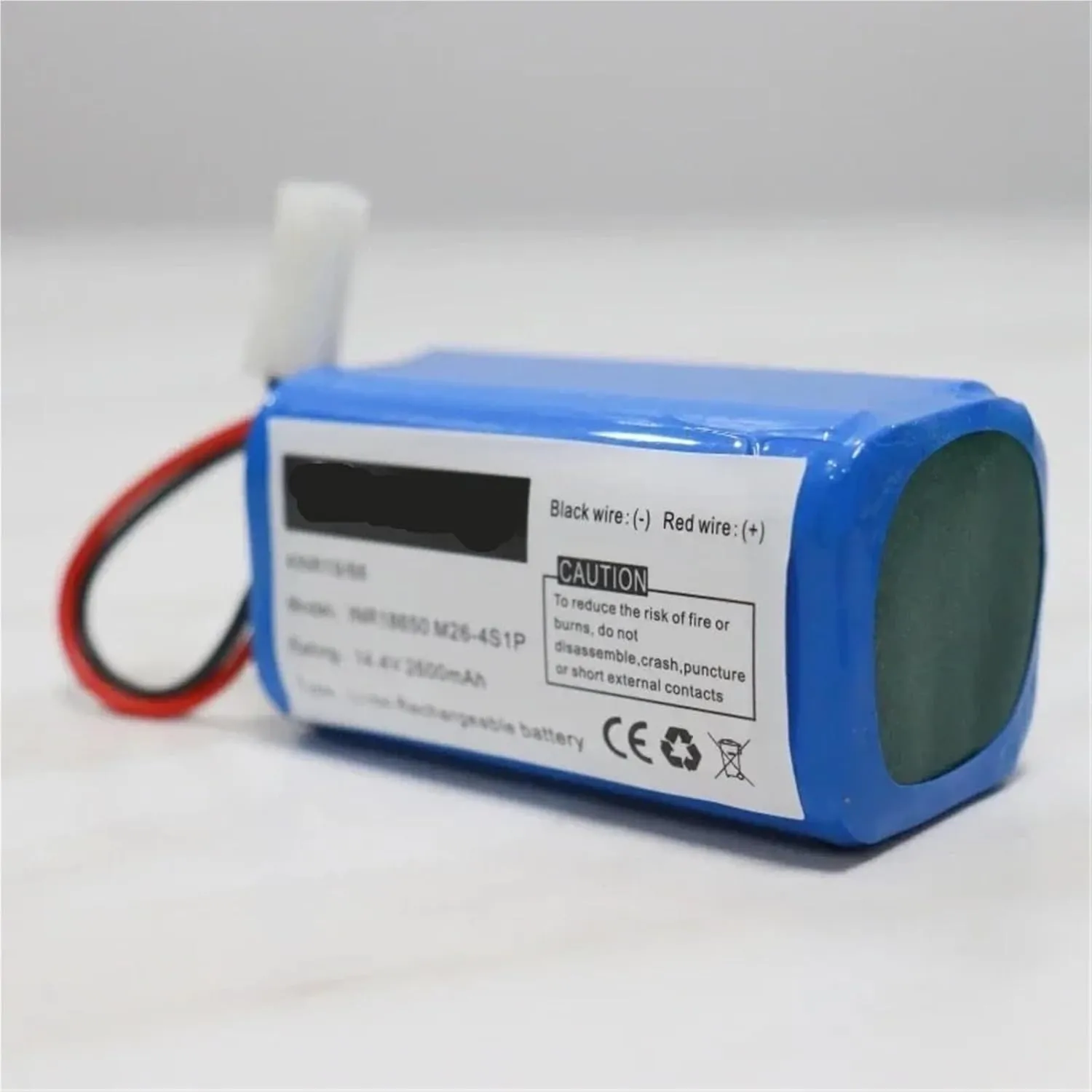 14.4V 3500mAh/3200mAh Li-ion Battery，Compatible for PUPPYOO， R30 R35, R30 Pro, Robot Vacuum Cleaner Part(2600mah)
