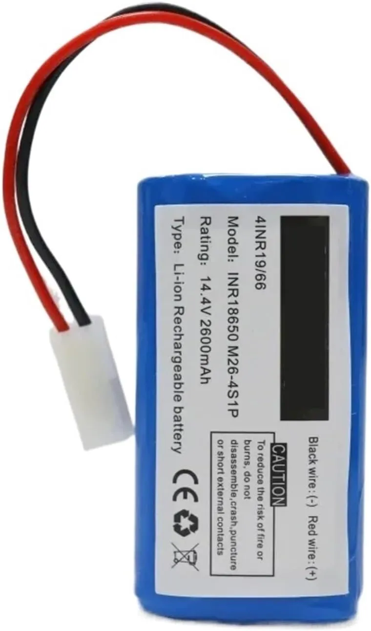 14.4V 3500mAh/3200mAh Li-ion Battery，Compatible for PUPPYOO， R30 R35, R30 Pro, Robot Vacuum Cleaner Part(2600mah)