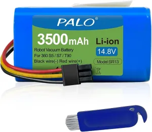 14.8V 3500mAh Battery Pack for Robot Vacuum Cleaner 360 S5 S7 S7 Pro T90 X9 Replacement Battery