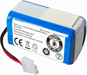 14.8V 2600mah Lithium Battery ，Compatible for ILIFE ，A4s A6 V7s Plus A9s W400 ，Robot Vacuum Cleaner Battery,Replacement of Spare Parts(2600mAh)