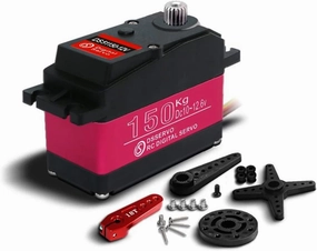 150Kg Servo Steel Gear Large Torque servo for 1/5 Scale Redcat HPI Baja 5B SS RC Crawler Compatible SAVOX-0236 LOSI XL 5T (270 Degrees)