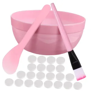 1set Face Mask Kit Facial Mask Making Tools for Home and Salon Use Includes Mixing Bowl and Brush for Custom Skincare Treatments Lightweight and Portable