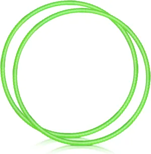 2 Pcs Toy Hoop Exercise Hoop Detachable Adjustable Plastic Toy Ring Playground Equipment for School Colored Circles Exercise Ring for Teens Dog Agility Equipment(Green,26 Inch)