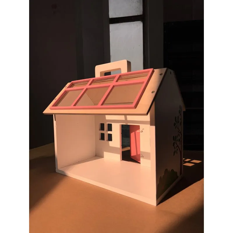 20-Piece Mini Dollhouse with Poolside Villa Theme (3-6 Years)