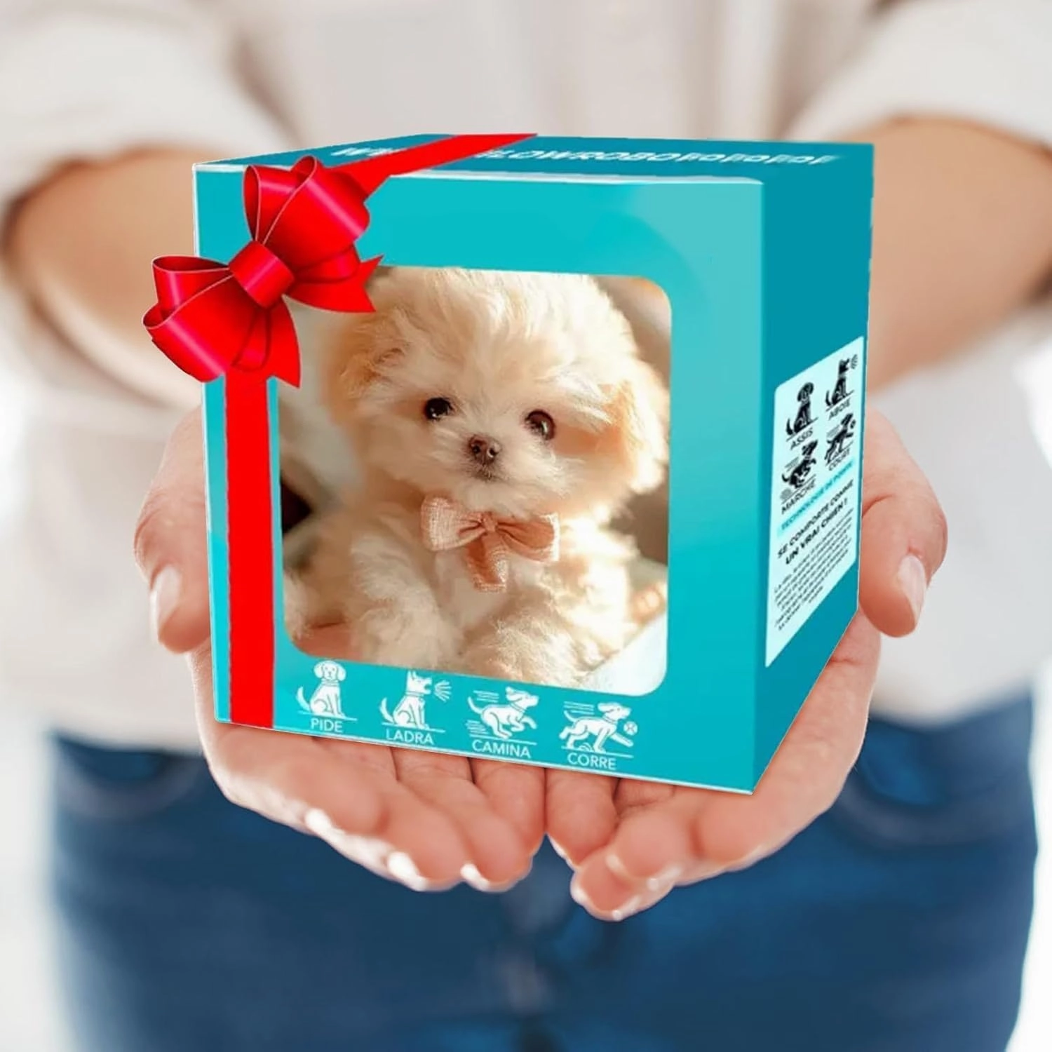 2025 New Robot Dog, My Realistic Robot Puppy, Robotpuppy That Acts Like A Real Puppy, Ai Robots Dogs for Walking, Barking, Tail Wagging (Cat A)