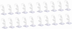 20 Pcs Plastic Watch Racks Clear Monitor Stand Table Top Display Stand Desk Stand for Monitor Watches Tabletop Acrylic Watch Display Stand Single Abs Adjustable Jewelry Rack