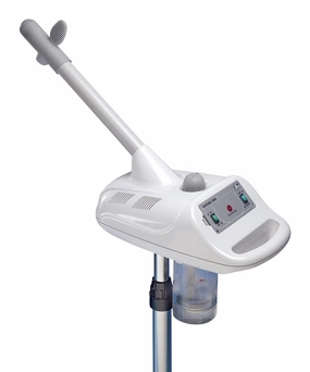 2555 Vapourel Professional Facial Steamer - Made in Italy, Directional Nozzle with Felt Ring, Separate Vapor & Ion Controls, Height Adjustable Stand with Casters