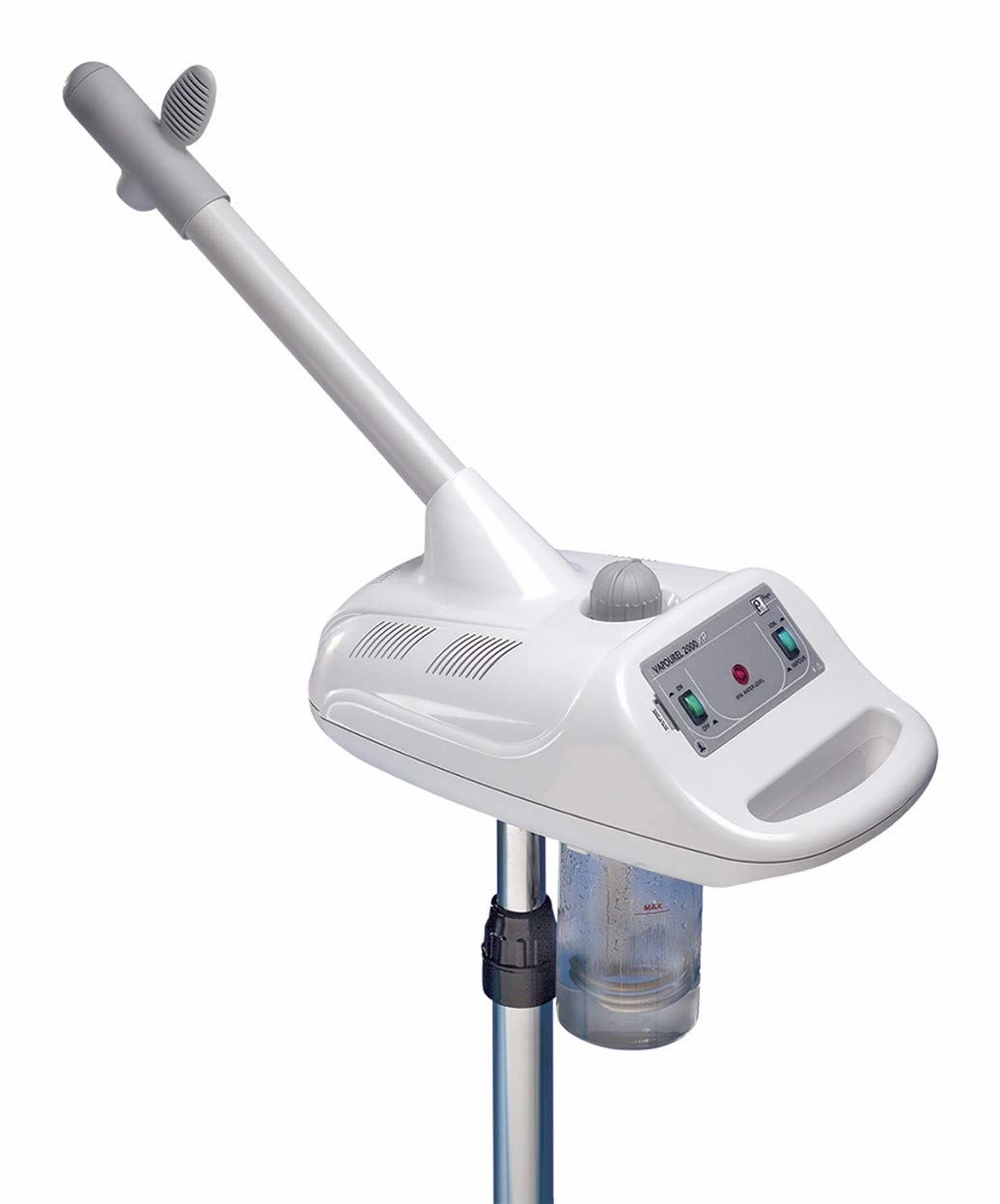 2555 Vapourel Professional Facial Steamer - Made in Italy, Directional Nozzle with Felt Ring, Separate Vapor & Ion Controls, Height Adjustable Stand with Casters