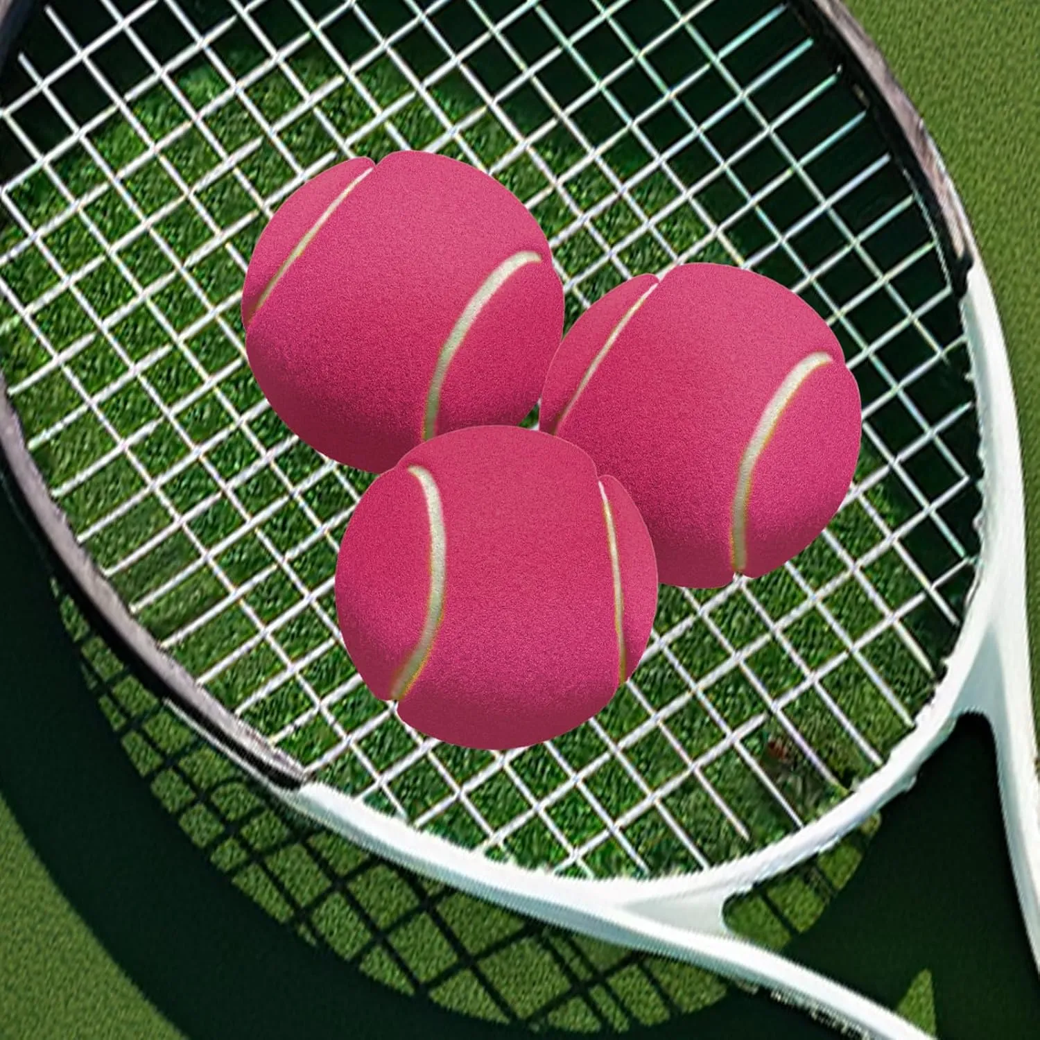 30 Pack Tennis Balls, Training Tennis Balls, Pet Dog Playing Balls, Practice Tennis Balls with Mesh Bag for Transport and Beginner Training