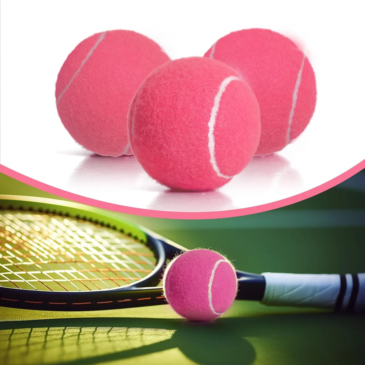 30 Pack Tennis Balls, Training Tennis Balls, Pet Dog Playing Balls, Practice Tennis Balls with Mesh Bag for Transport and Beginner Training