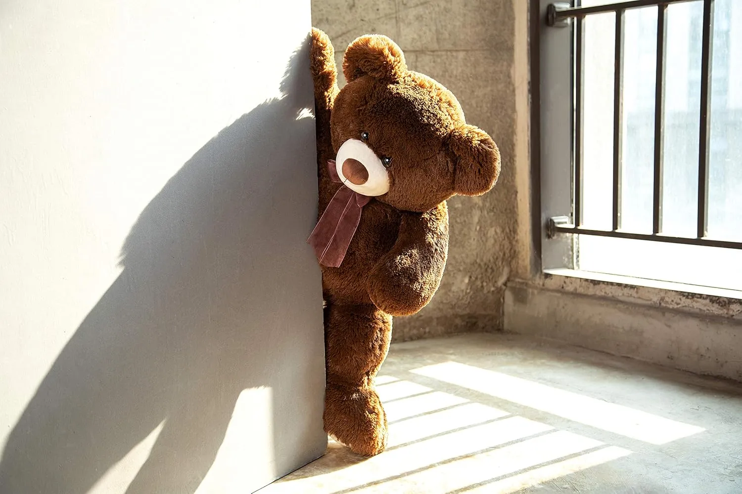 36 inch Big Teddy Bear Cute Giant Stuffed Animals Soft Plush Bear for Girlfriend Kids, Dark Brown