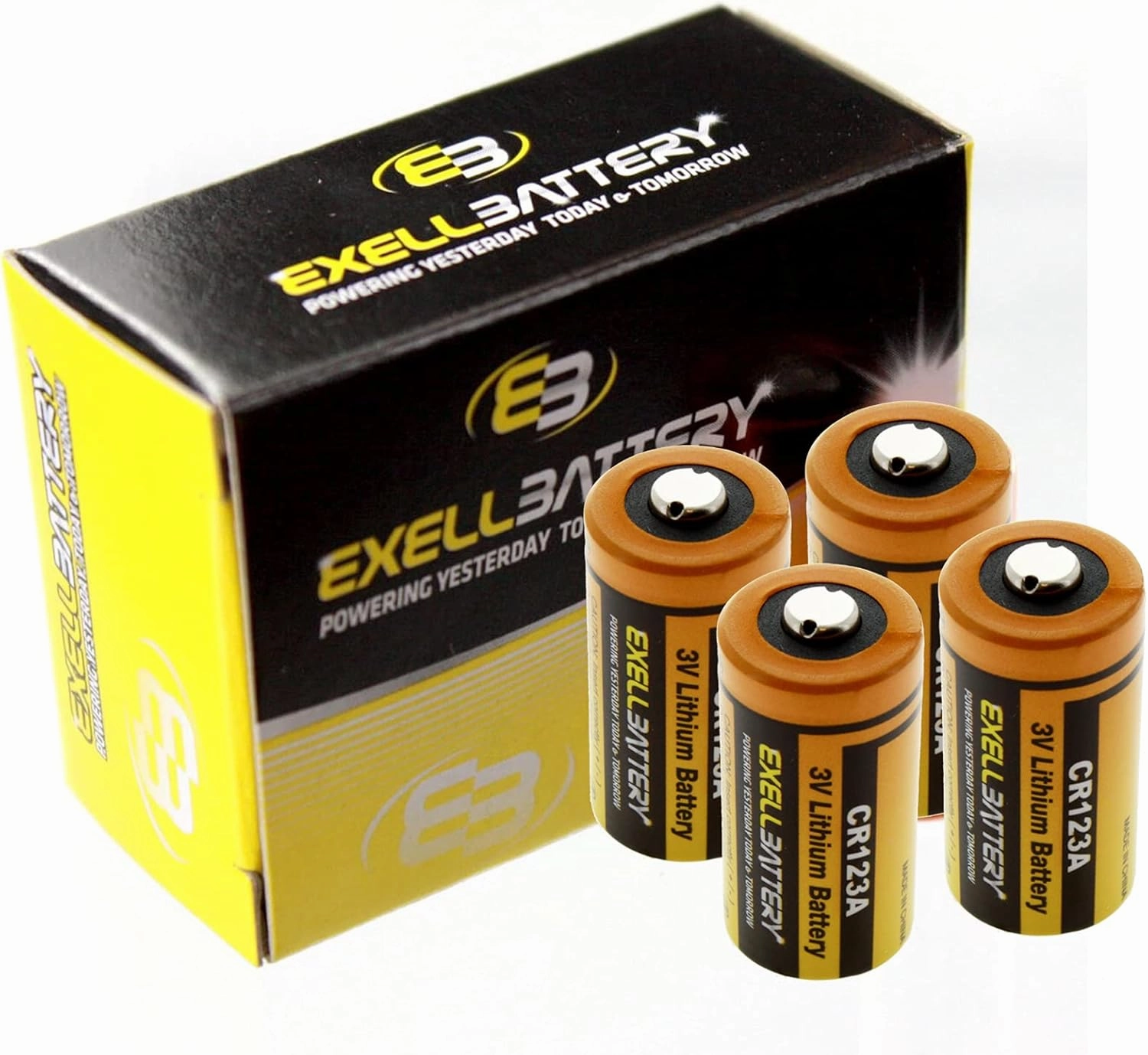 4pk Exell 3V 1500mAh Dog Collar Lithium Battery EB-DC123 Replaces Pet Innotek BAT-003 Free Used fits Dog Fences Bark Training Obedience