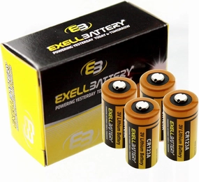4pk Exell 3V 1500mAh Dog Collar Lithium Battery EB-DC123 Replaces Pet Innotek BAT-003 Free Used fits Dog Fences Bark Training Obedience
