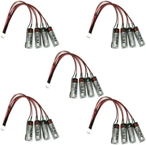 «5 Pack» 2000mAh ER6V/3.6V PLC Lithium Battery Replacement for Yaskawa HW0470360-A Motoman Robot YASKAWA HW0470360