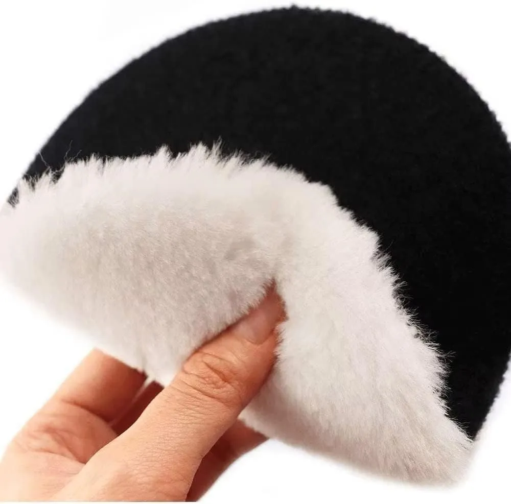 6 Pcs 6 Inch Wool Polishing Buffing Pad Polishing Buffing Wheel for Drill Buffer Attachment with M14 Drill Adapter