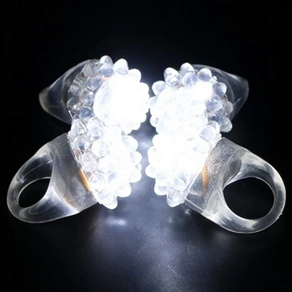 60 PCS Flashing LED Lights up Rings - Bumpy Jelly Glow in the Dark Rings Colorful Rubber Blinking Rings Gift Toys Prizes for Adults Party Favors Halloween Christmas