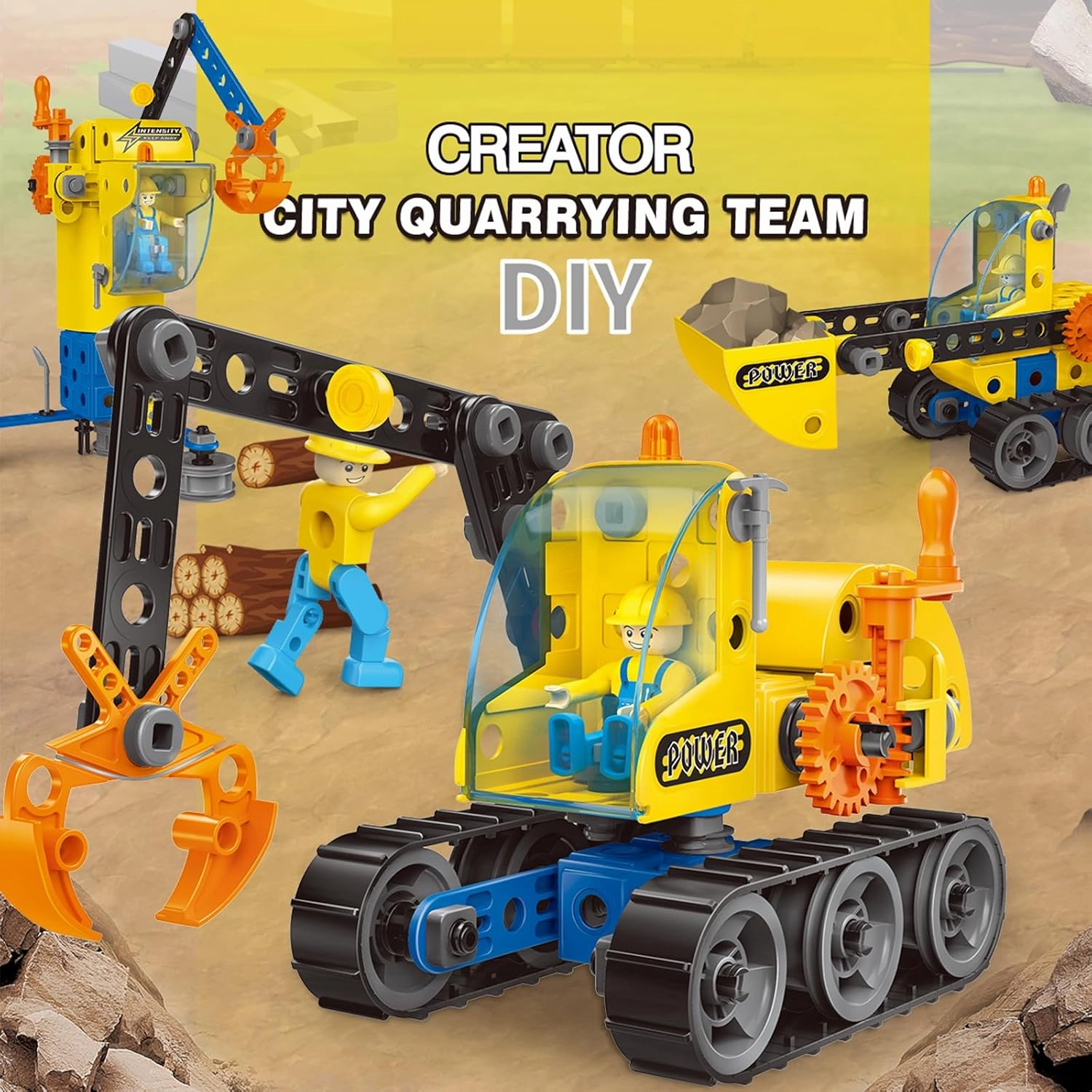 6 in 1 STEM Toys,Engineering Topic Education DIY Assembly Disassembly Toys Engineering Building Sets Building Toys for Kids Ages 4-8 Prefect Gifts