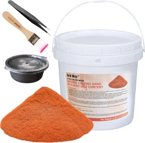 6LBs Natural Casting Sand Ultra-Fine（400Mesh） - Reusable Molding Clay for Detailed Metal Jewelry Casting, Suitable for replicas of Metals Such as Gold, Silver, Copper, and Reusable molding Clay