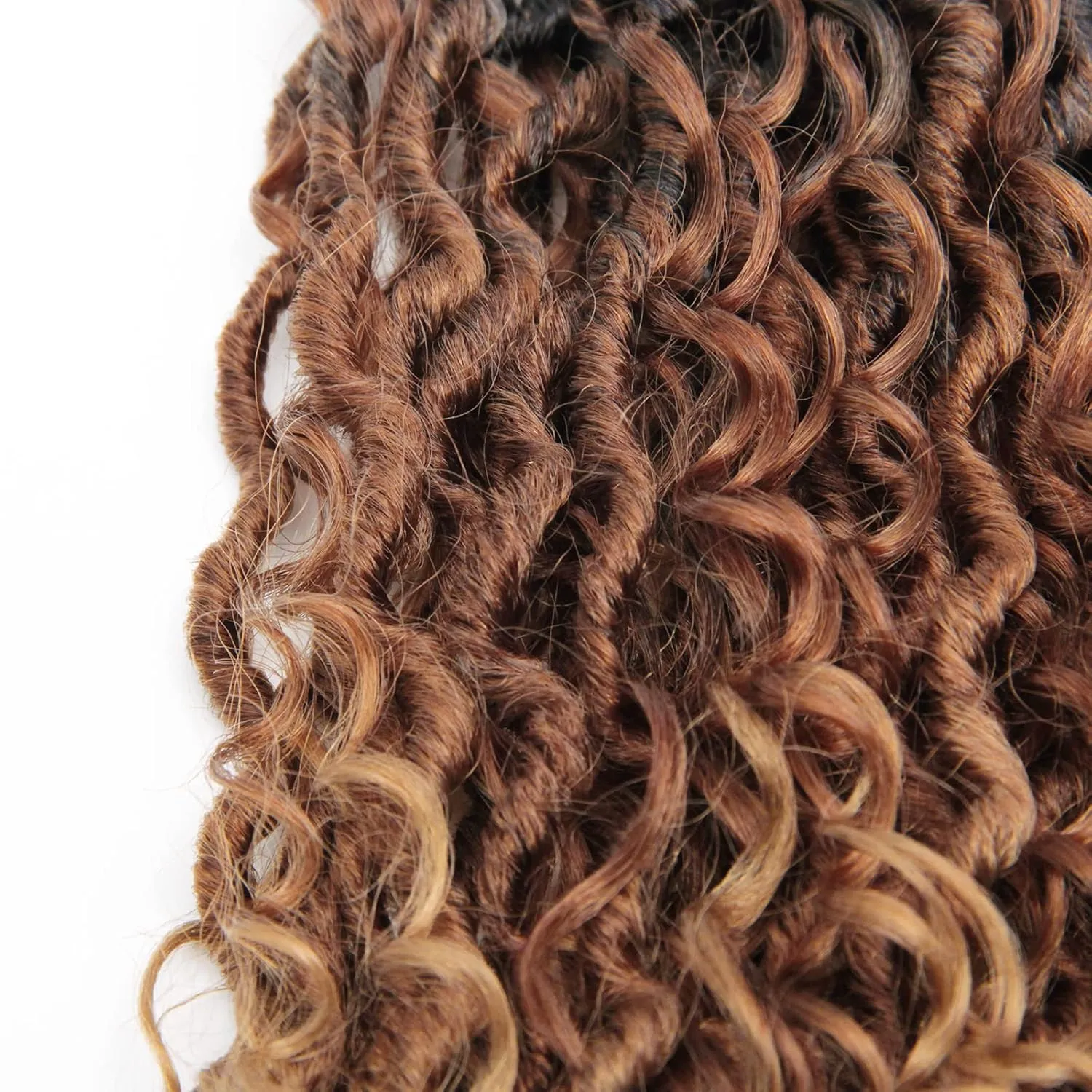 6Packs Goddess Locs Crochet Hair,22Inch Curly Faux Locs Hippie Crochet Braids Long Goddess Faux Locs for Black Women(22inch 1B/30/27)