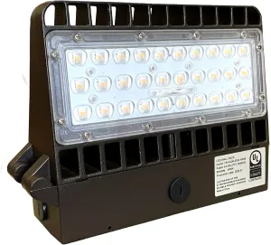 80W 5000K Cool White LED Wallpack, AC100-277V Input, 8000LM, UL Certified, IP66 Waterproof