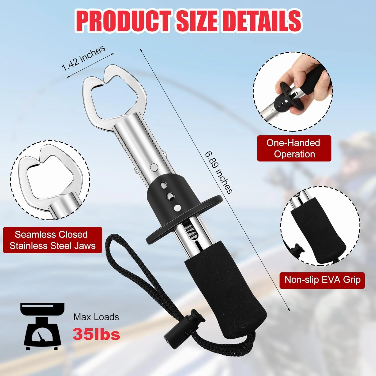 8 Pieces Fishing Tools Kit Fish Hook Remover Set Include Fishing Pliers Lip Gripper Multifunction Scissors Gloves Towel Keychain Hook for Men Women Gifts