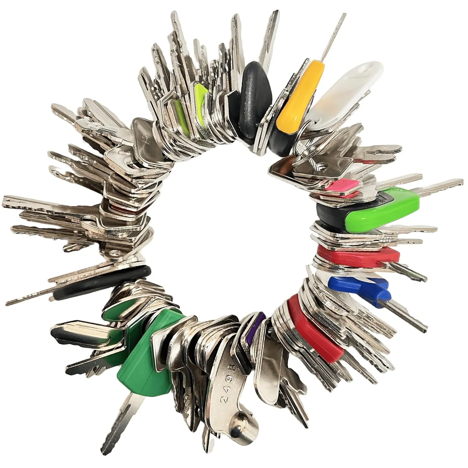 95PCS Heavy Equipment Keys,Construction Machine Operator Ignition Keys for Genie Skyjack JLG JD Cat Case Komatsu Kubota Sany New Holland Takeuchi Terex Yammar Toyata Bobcat