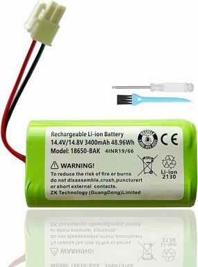 A4s Robot Vacuum Cleaner Replacement Battery for ILIFE A4s, A4s pro, A6, A7, A8, A9 A10, V7s Plus, W450 Robotic Vacuum Cleaners