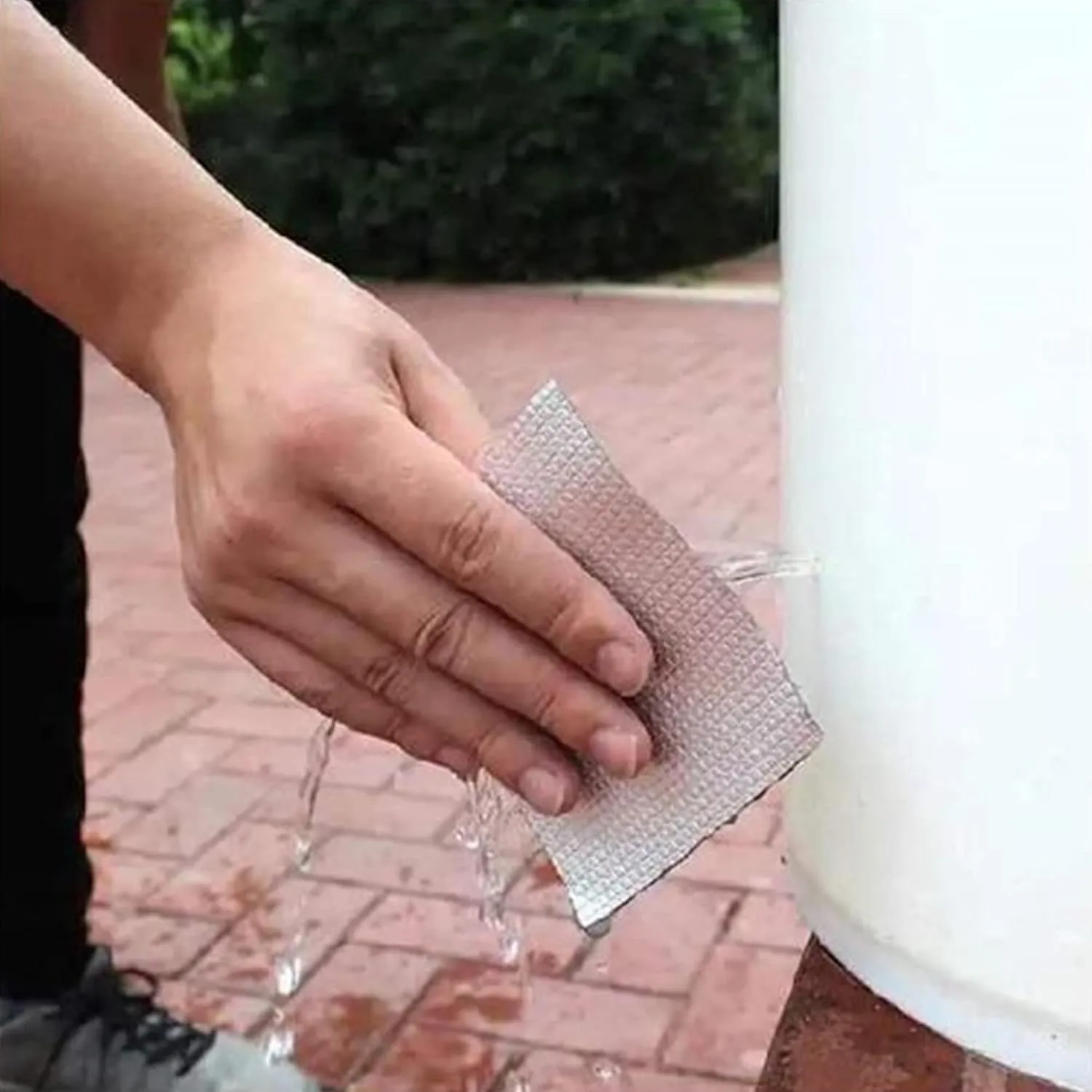 ADHES Butyl Tape Waterproof Tape Aluminum Foil Tape 2 Inch x 16 Feet, Butyl Sealant Tape for RV Repair, Window, Silicone, Boat and Pipe Sealing, Glass & EDPM Rubber Roof Patching, Silver