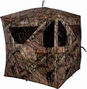 Ameristep Brickhouse 3-Person Easy Set-Up Low-Noise Hunting Camouflage Ground Blind, Mossy Oak Break Up Country - Canada Compliant