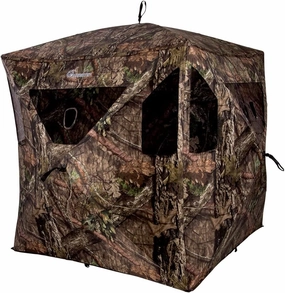Ameristep Brickhouse 3-Person Easy Set-Up Low-Noise Hunting Camouflage Ground Blind, Mossy Oak Break Up Country - Canada Compliant