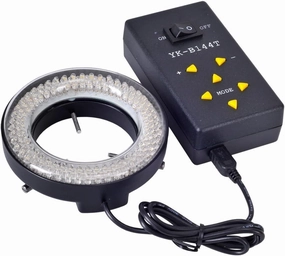 AmScope 144 LED Stereo Microscope Ring Light with Variable-Intensity Illumination