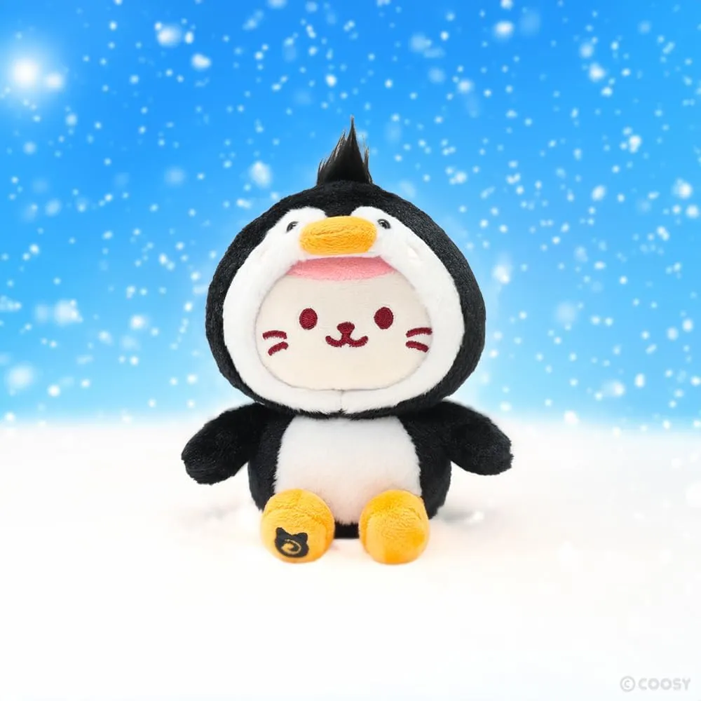 Anirollz Stuffed Animal Plush Toy Winter Penguin Kittiroll Small Sitting Plush Doll | Soft, Squishy, Warm, Cute, Comfort, Safe Birthday Kawaii