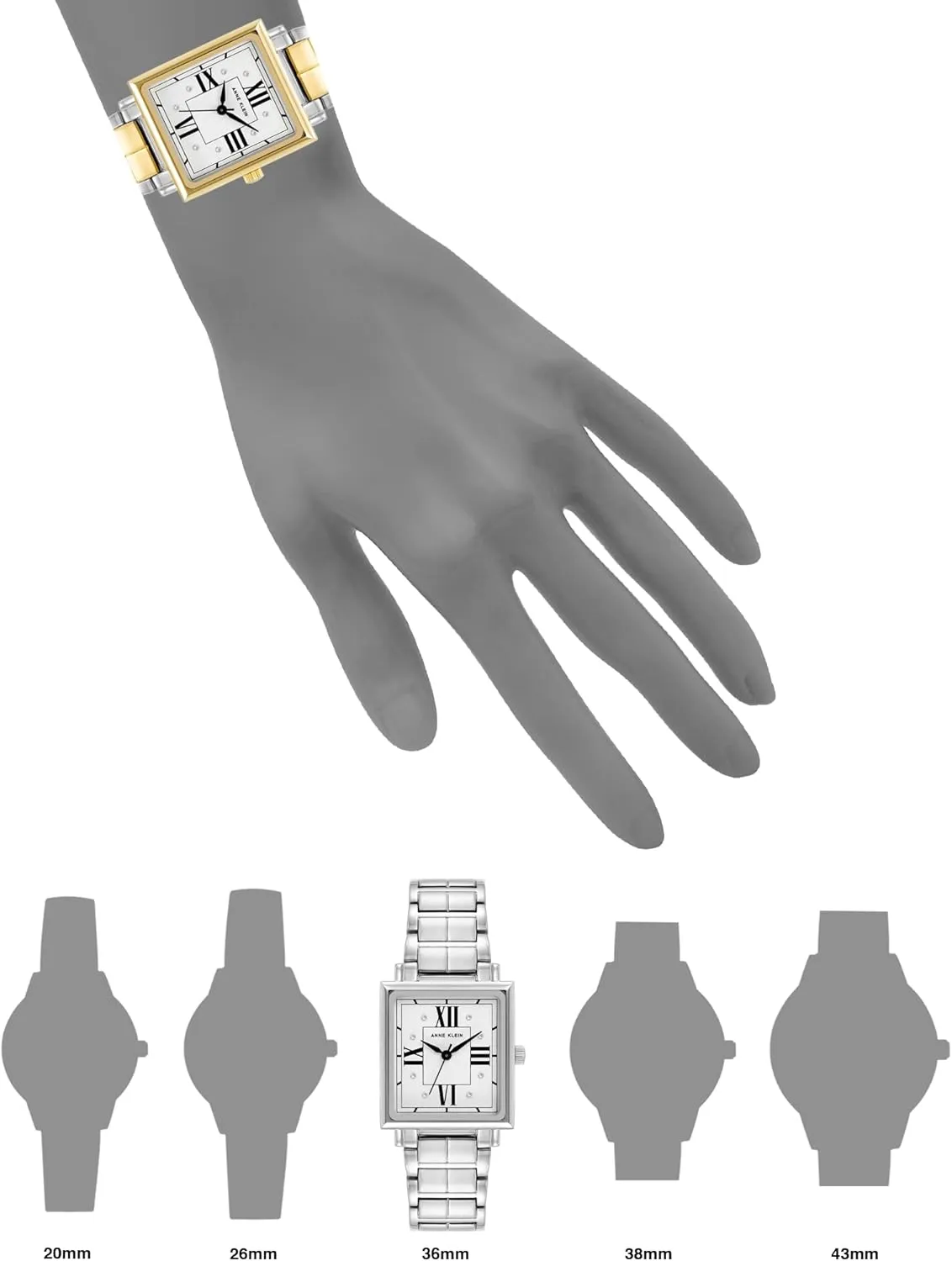 Anne Klein Women's Premium Crystal Accented Bracelet Watch