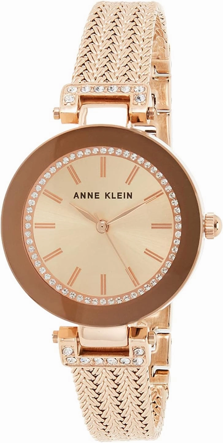 Anne Klein Women's Premium Crystal Accented Bracelet Watch