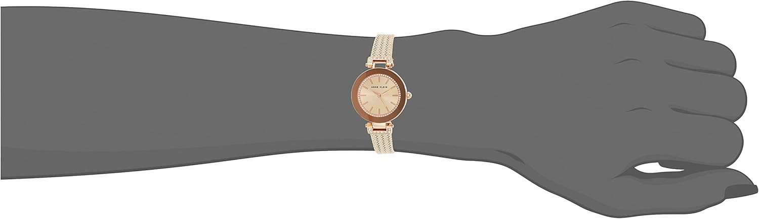 Anne Klein Women's Premium Crystal Accented Bracelet Watch
