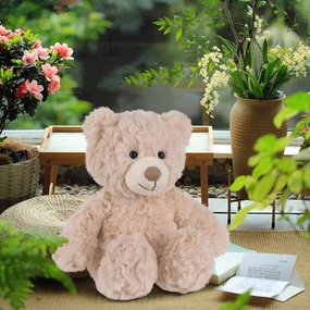 Apricot Lamb Toys Plush Cream Flower Teddy Bear Stuffed Animal Soft Cuddly Perfect for Child 8 Inches
