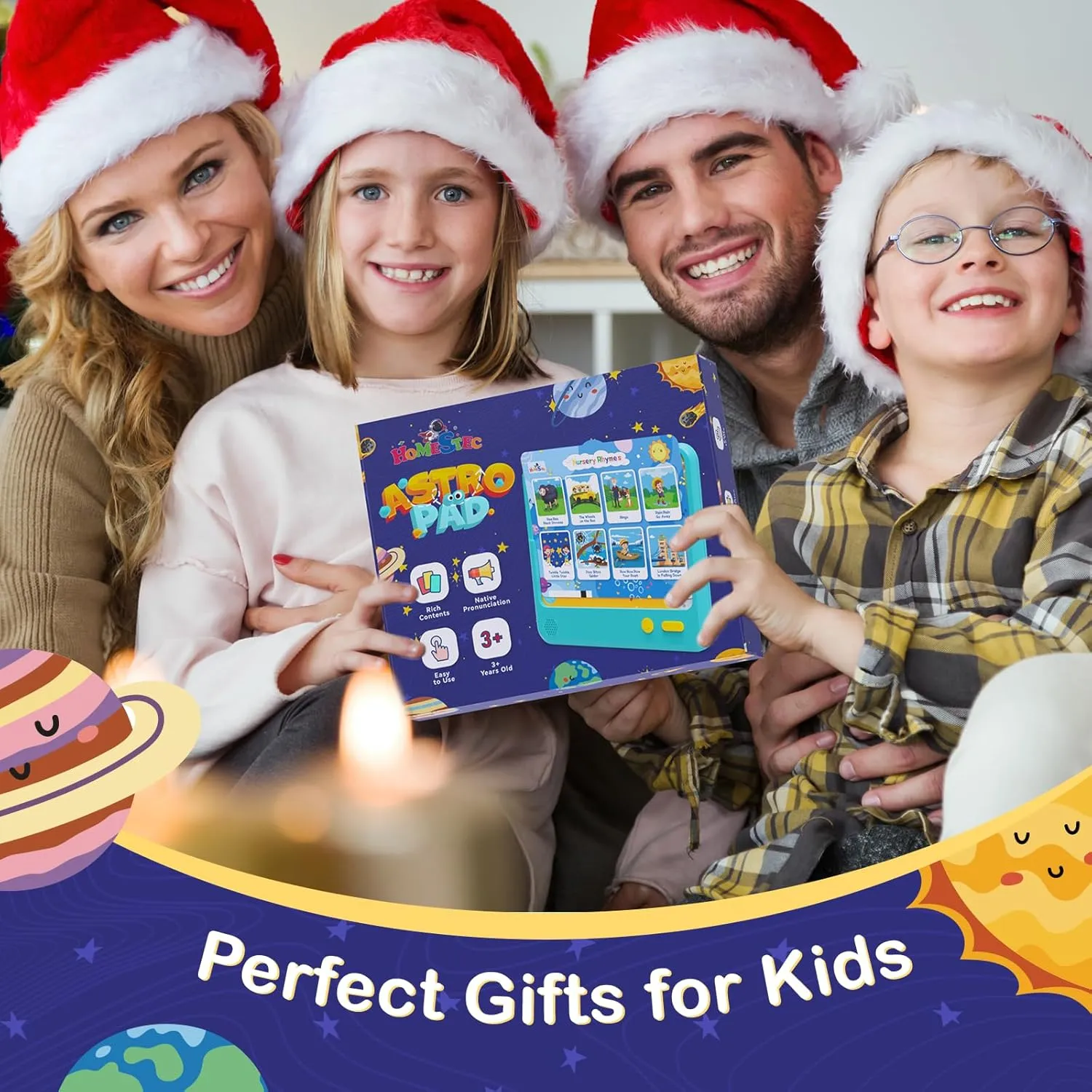 Astro Pad, Toddler Interactive Learning Toys Ages 3 4 5 6, Kids Speech Therapy Educational Tablet Includes Sight Words, Nursery Rhymes, Stories, Perfect Christmas,Birthday Gift for Boys Girls