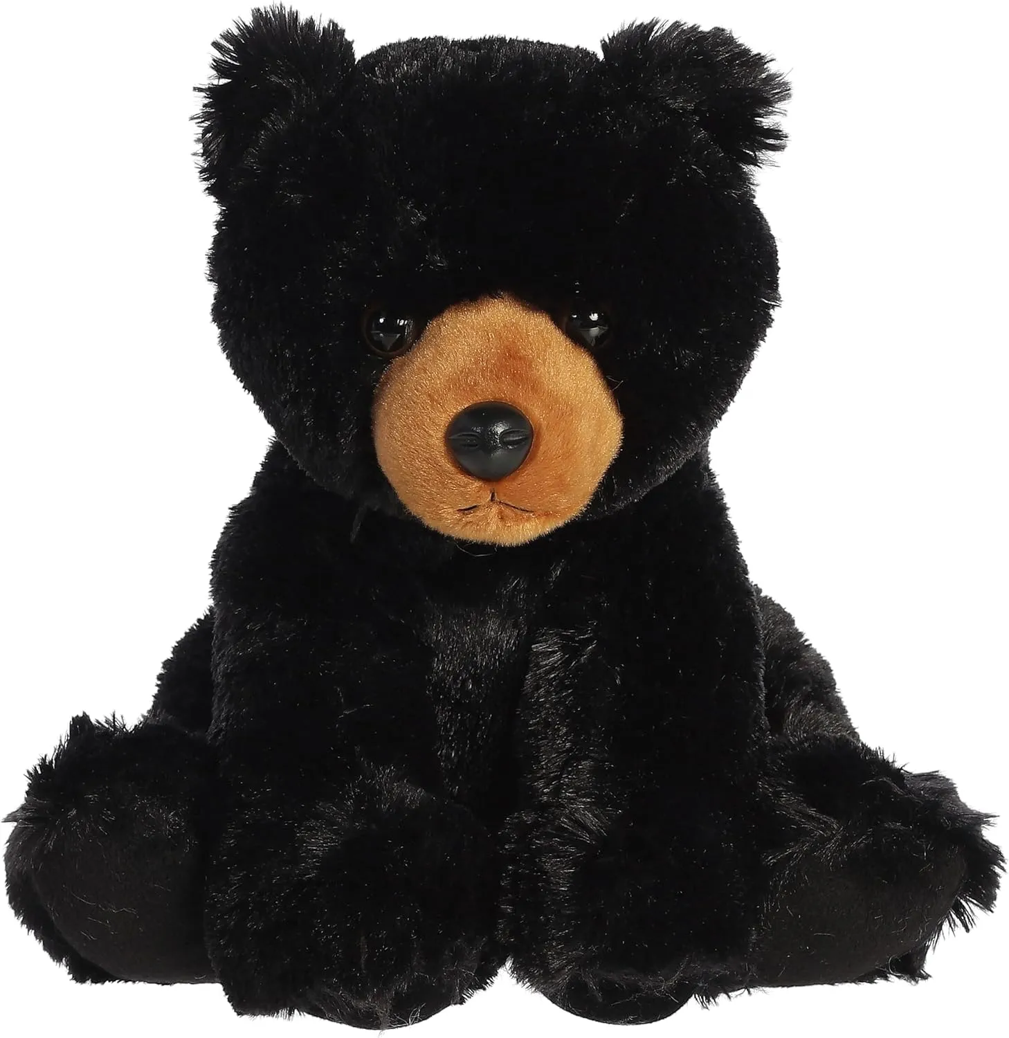 Aurora® Cuddly Black Bear Stuffed Animal - Cozy Comfort - Endless Snuggles - Black 14 Inches