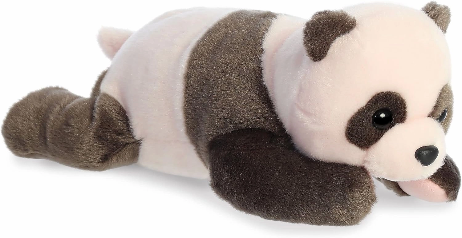 Aurora® Adorable Flopsie™ Newborn Panda Stuffed Animal - Playful Ease - Timeless Companions - Pink 12 Inches