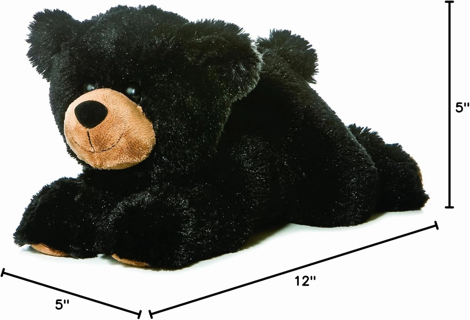 Aurora® Adorable Flopsie™ Sullivan™ Stuffed Animal - Playful Ease - Timeless Companions - Black 12 Inches