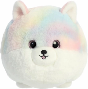 Aurora® Playful Teddy Pets™ Pom Stuffed Animal - Unique Design - Endless Play - Rainbow 9 Inches