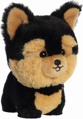 Aurora® Playful Teddy Pets™ Yorkie Stuffed Animal - Unique Design - Endless Play - Black 6.5 Inches