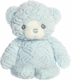 Aurora® Snuggly Huggy Bear™ Baby Stuffed Animal - Comforting Companion - Imaginative Play - Blue 13 Inches