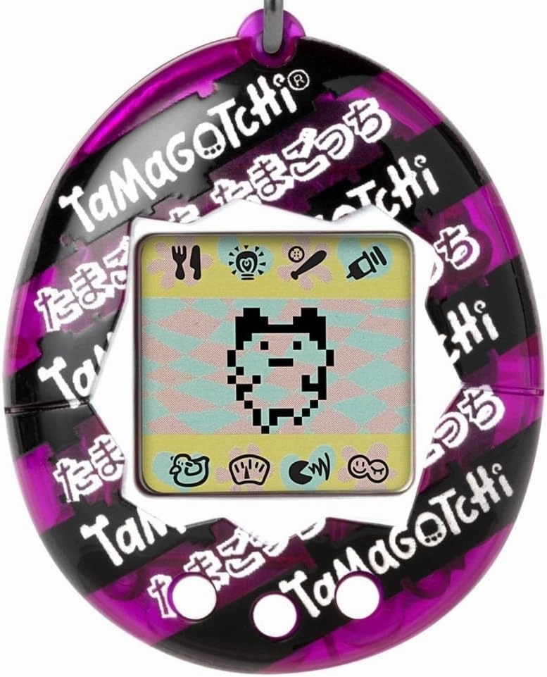 Bandai Tamagotchi Original Japanese Ribbon Shell | Tamagotchi Original Cyber Pet 90s Adults and Kids Toy with Chain | Retro Virtual Pets are Great Boys and Girls Toys or Gifts for Ages 8 
